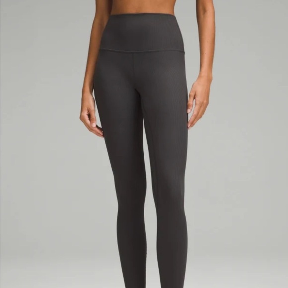 Lululemon Align High-Waisted Olive Green Leggings - Picture 2 of 4